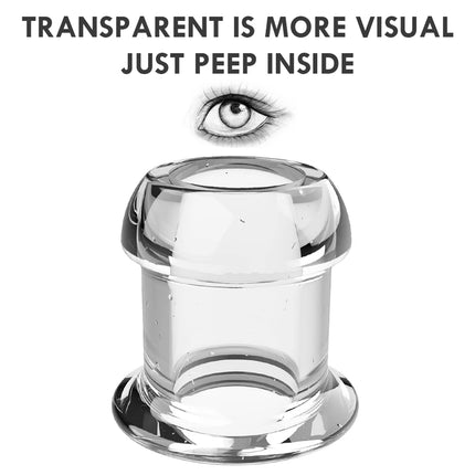 4 Sizes Transparent Hollow Anal Plug Dilator Silicone Butt Plug Speculum Peeking Anal Prostate Massage Sex Toy For Woman Men Gay