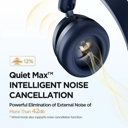 1MORE SonoFlow Pro HQ51 Noise Cancelling Wireless Headphones Bluetooth V5.4 AAC LDAC Hi-Res QuietMax ANC Earphones 100H Playtime