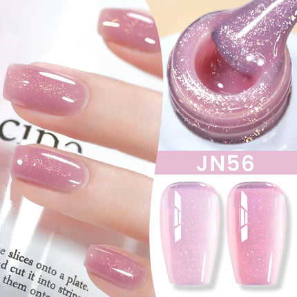 BORN PRETTY 10ml Flow Light White Cat Magnetic Gel Nail Polish Ultra Shine Soak Off UV Gel Mirror Glass Bead Gel Nail Art