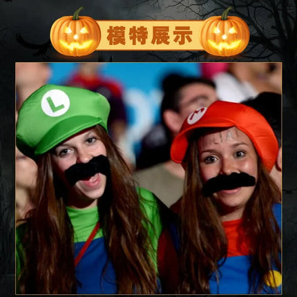 Super Mario Children Hat Peaked Cap Mario Bros Cosplay Prop Dress Up Supplies Hot Game Cute Caps Party Favors Kid Birthday Gift