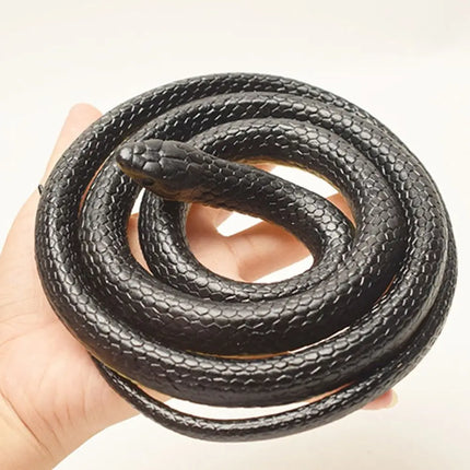 Large 1.23m Realistic Snake Teasing Friends Scary Artificial Serpent Rubber Stretchable Simulation Anaconda Kids Toy