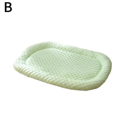 Ice Silk Cooling Dog Bed, Summer Pet Cushion Sleep Nest, Breathable Cool Mat Portable Pet Kennel for Small Medium Large Dog Cat