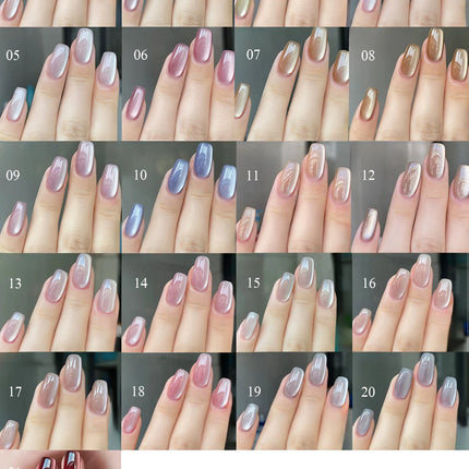 WS 10ML Pink Cat Eye Gel Nail Polish Ceramic Magnetic Gel UV Semi-permanent Enamels Varnish Nail Supplies For Professionals Gel