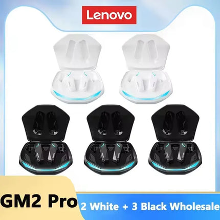 Lenovo GM2 Pro Earphone Bluetooth 5.3 Headphones with Mic 9D Stereo Pro 6 Lenovo Earbuds Dual Modes Music Game Wireless Headset