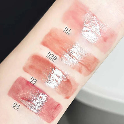 Cappuvini Cute Cat Lip Gloss Moisturizing Smooth And Long-lasting Lip Glaze 4 Shades Easy To Apply Lip Stain For Beginners