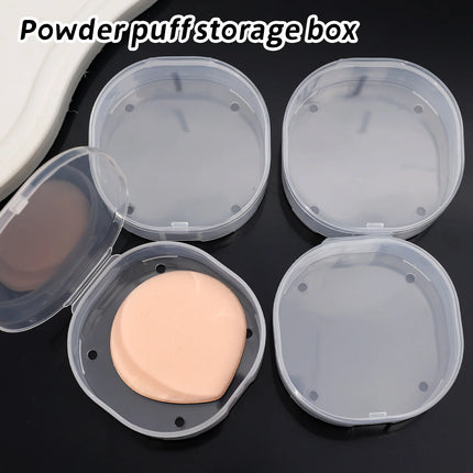 1/10pcs Transparent Square Plastic Boxes Makeup Powder Puff Air Cushion Storage Case Jewelry Diamond Packaging Organize Holder