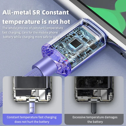 NNBILI 120W 6A Fast Charge USB Type C Quick Charge Cable For Samsung S23 Xiaomi 14 Huawei Phone Fast Charging Cable Data Cables