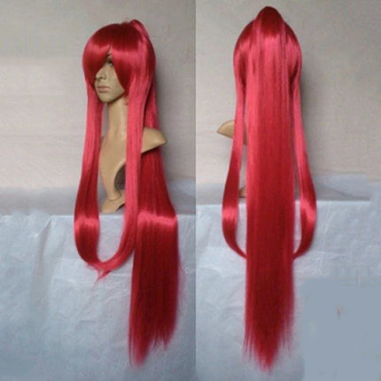 HAIRJOY  Synthetic Hair Cosplay Wigs Long Ponytail Black Purple  Red Grey Wig High Temperature Fiber