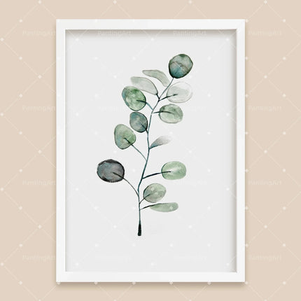 Bohemian Watercolor Tropical Plant Canvas Painting Monstera Banana Leaf Eucalyptus and Fern Art Posters Aesthetic Bedroom Decor