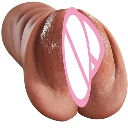 Realistic Pocket Pussy Male Masturbator Thick Labia Pussy Masturbators with 5DDeep Vagina and Tight Anus Sex Toys for Men Erotic