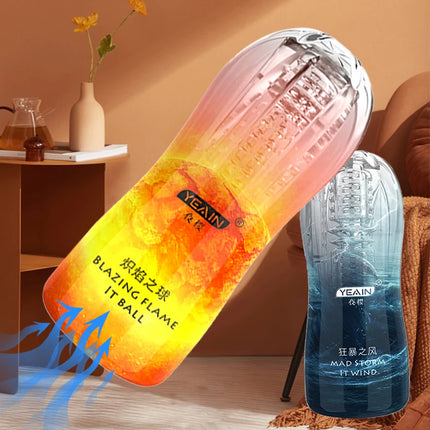 Transparent  Male Masturbator Cup Vagina Anal Soft Silicone Pussy Adult Goods Endurance Exercise Vacuum Pocket Cup for  Sex Toys