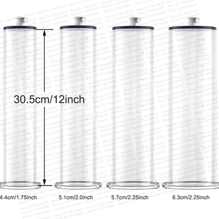 Penile Vacuum Pump Attachment Pump For Penis Enlargement Automatic Pump Silicone Sleeve For Penis Pump Tube Gasket PressureGauge