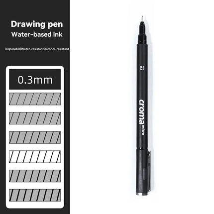 Micron Liner Fineliner Pen 0.05 0.03 0.1 0.5 Brush Tip Black Brown Fineliner Sketching Manga Drawing Pen Color Sketch Stationery