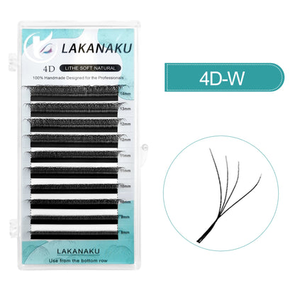 LAKANAKU W Clover Eyelashes Extension Cilios extensiones de pestañas YY/4D/5D/6D/7D/8D Premade Fans Eyelash Extensions Volume