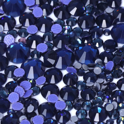 QIIY Mixed Size SS6-SS30 Glass Hot Fix Rhinestones Crystal Flatback Iron On Stones For DIY 3D Nail Art Fabric Clothes Decoration