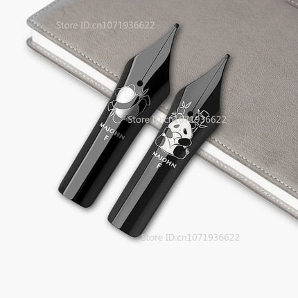 Majohn NO.8 Blue/Black Panda Gold-plated Sun Bock Nib for Majohn P139/P140/P141 Fountain Pen Writing Business Accessories