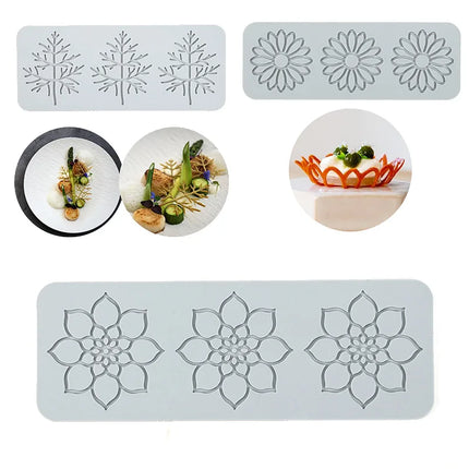 23 styles leaf flower round Designs Silicone Cake Lace Mold Cake Decorating Tool Border Decoration Lace Mold kitchen Baking Tool