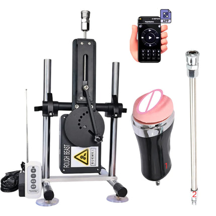 ROUGH BEAST 360° Mute APP Control Sex Machine for Women Love Machine With Vac-u-Lock Dildo Attachments Pumping Gun Sex Toy 70W