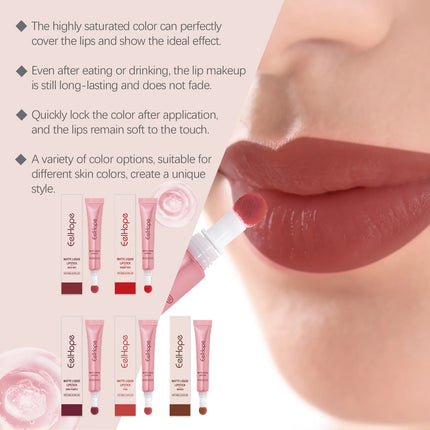 EELHOPE Matte Liquid Lipstick Long Lasting High Pigment Reduce Lip Lines Remove Dark Care Lightweight Quick Dry Waterproof
