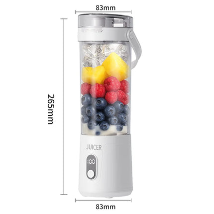 Rechargeable Mini Portable Juicer Cup, Multifunctional Dual-Use Small Household Fruit Juice Blender for Travel & Home
