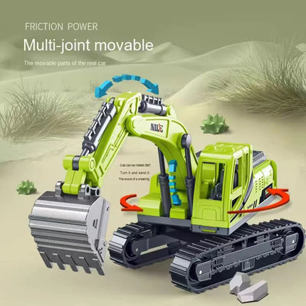 1pc excavator quality new type of inertial excavation car engineering car  party supplies children education toys boys and girl