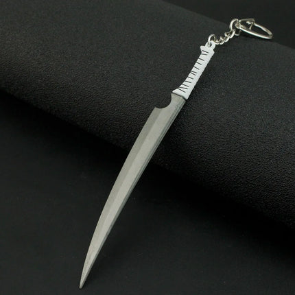Anime Bleach Necklaces Zangetsu Zanpakutou Sword Key Chain Hitsugaya Toushirou Katana Keychains Accessories   ﻿