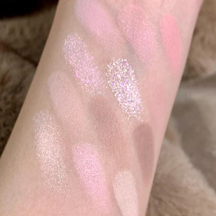 12Color Pink Brown Eye Shadow Tray Pearl Glitter Earth Matte Chocolate Eyeshadow Palette Korea Low Saturation Eye Pigment Makeup