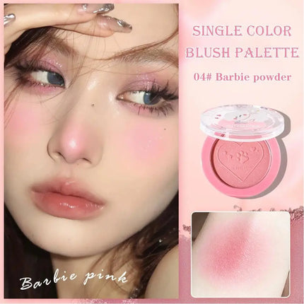 Monochrome Blush Whitening Matte Cosmetics Vitality Girl Nude Makeup Natural Smudge Monochrome Blush Plate