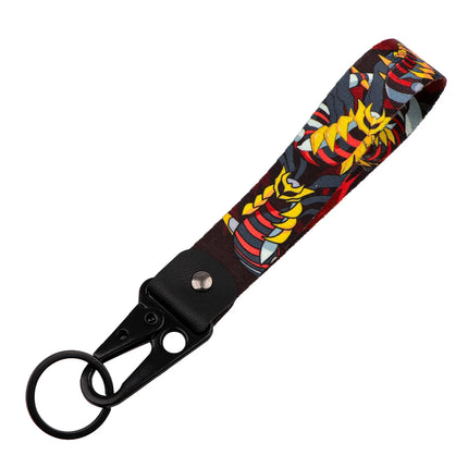 Cartoon Keychain Lanyard Cute Gengar Keyrings Wrist Straps for Backpacks Car Keys Holder Charm Anime Cosplay Accessories