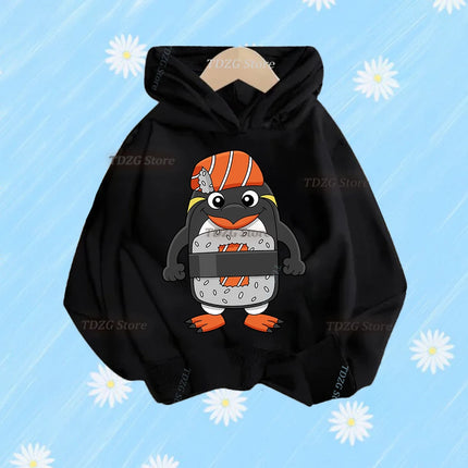 Funny Italian Brainrot Warm Children's Hoodies Cartoon Tung Tungtung Sahur Cappuccino Assassin Girls Boys Kids Hooded Sweatshirt