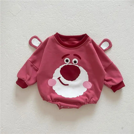 Bear Cute Baby Boy Girl Triangle Climbing Clothes Spring Autumn Newborn Jumpsuit Toddler Costume Cotton Disney Babies Bodysuits