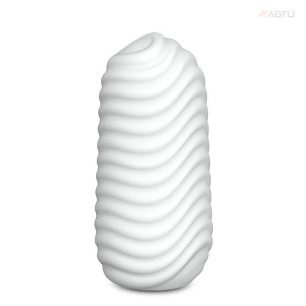 Silicone Male Masturbator Cup Portable Penis Trainer Penis Massage Stretchy Vagina Egg Vacuum Pocket Cup for Men Adult Sex Toys