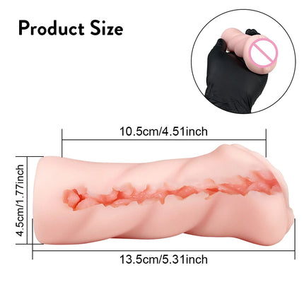 3 in 1 Pocket Pussy Male Masturbator Sex Toys for Men 3D Textured Sex Doll with Sexy Mouth Realistic Vagina Tight Anus Mens 18+