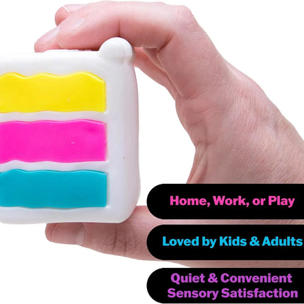 1-5PCS Schylling Needoh Nice Cake Sensory Fidget Cube Stress Relief Anxiety Sensory Tool for Focus ADHD & Calming Office Desk