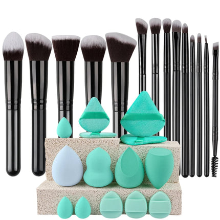 NEW 16PCS Professional Makeup Brush Set Soft Fluffy Eyeshadow Foundation Concealer Blending Blush Brush Kabuki Women Beauty Tool