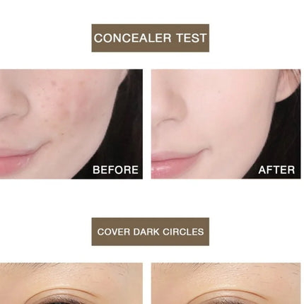 New Mini Concealer Moisturizing Liquid Concealer Coverage Pores Invisible Full Dark Circles Lasting Foundation Cream Face Makeup