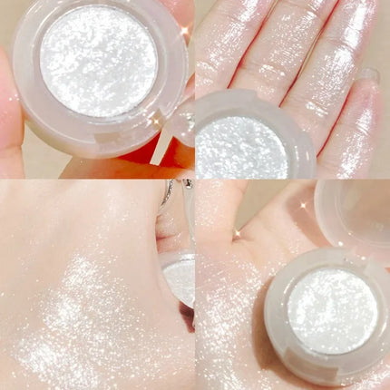 Potato Texture Glitter Eyeshadow Palette Pearlescent Diamond Monochrome Highlighter Powder Brighten Shiny Eyes Makeup Cosmetics