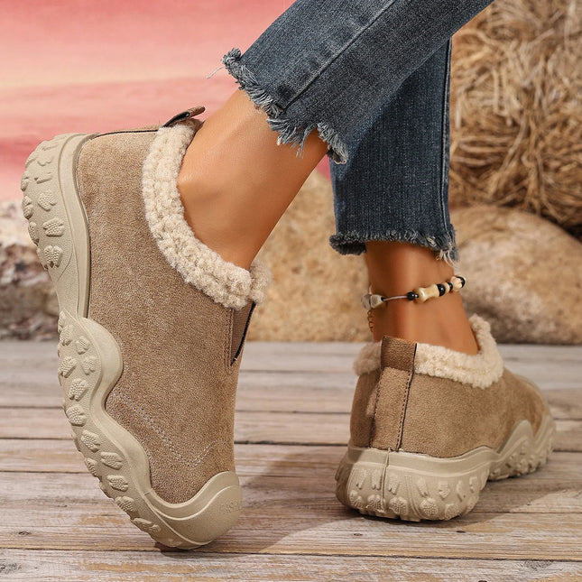New Winter Women's Warm Casual Shoes, Plush Comfortable Versatile Shoes, the Best Gift for Women, Mom Shoes