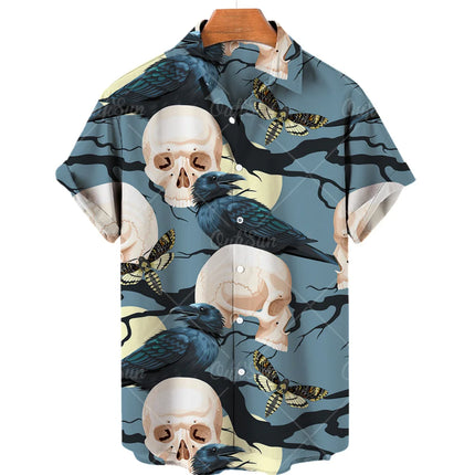 Men's Designer Hawaii Shirts Short Sleeve Collar Top Fashion Streetwear 3d Printed XS-5XL Hiphop Casual Vintage Clothing