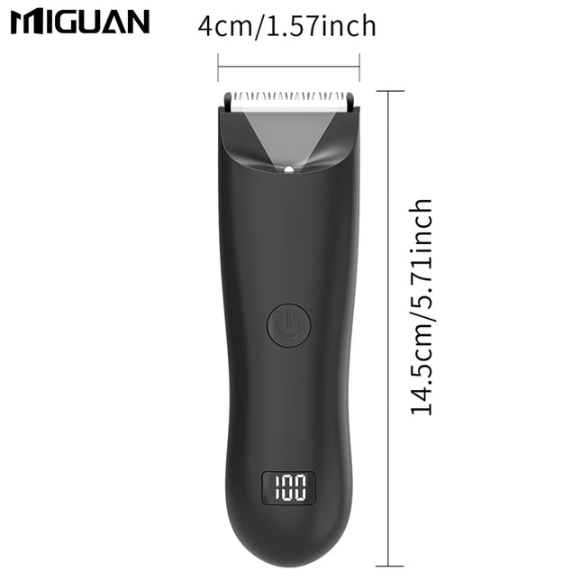 Men's Body Trimmer, Electric Shaver, Electric Inguinal And  Hair Trimmer, Ceramic Blade Male Hygiene Shaver