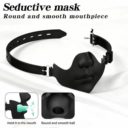 Full Silicone Mouth Gags BDSM Breathable Ball Gag Adjustable Belt Bondage Restraints Adult Games Sex Toys for Couple Role Play
