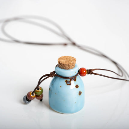 Ceramic bottle Necklaces Pendants Wholesale For Women Ladies Gift Necklace Retro Accessory Jewelry #Z600