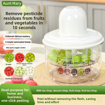 Grape Peeling Machine Automatic Electric Fruit Raisin Peeling Machine Accesorios De Cocina Vegetable Slicer Gastronomía