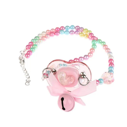 Silicone Adult Pacifier & Bead Chain Collar Set – Detachable, Soft & Luxurious for Sensory Play & Couples, High-End Design