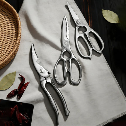 1/3PCS,Chicken Bone Scissors Kitchen Cooking Scissors Chicken Wings Fish Killing BBQ Scissors walnut clip Kitchen Accessorie
