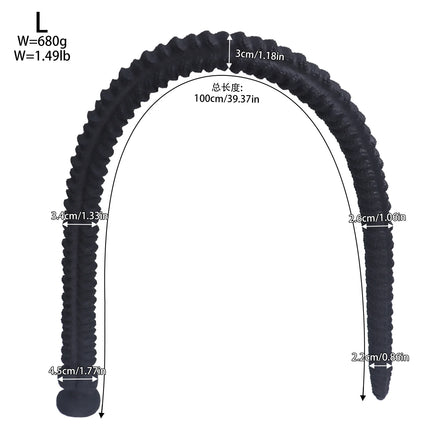 New 100cm Super Long Butt Plug Soft Thread Large Anal Whip In-Depth Anal Dildo Masturbator Anal Stimulator Sex Toy For Men Women
