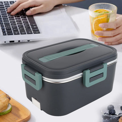 Electric Lunch Box 1.8L 360 Degree Circulation Heating SUS304 Liner Dishwasher Safe Portable Lunch Warmer Box