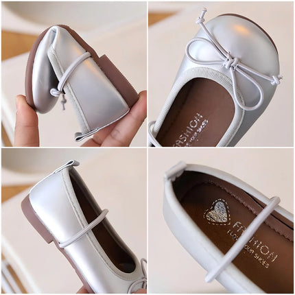 Children Flats Spring Summer Autumn Kids Shoes Girls Oxfords School Gold Silver Toddler Soft Pu Leather Shoes For Girl