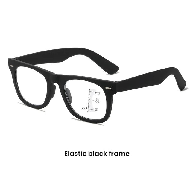 New Progressive Multifocal Reading Glasses: Far and Near Dual-purpose Presbyopia Glasses, High-definition Anti-blue Light Glasses
