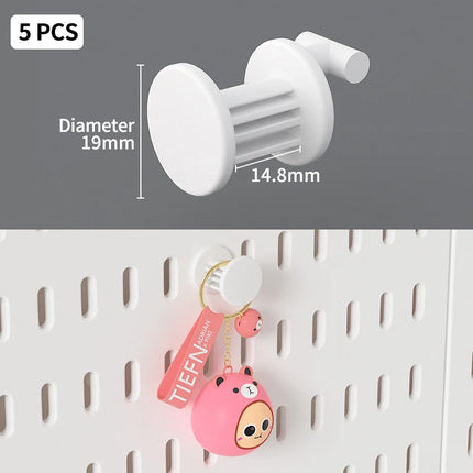 Home Study Storage Pegboard: Suitable for Displaying Figurines, Desk-Top Standing & Clip-On Storage for Furniture Items